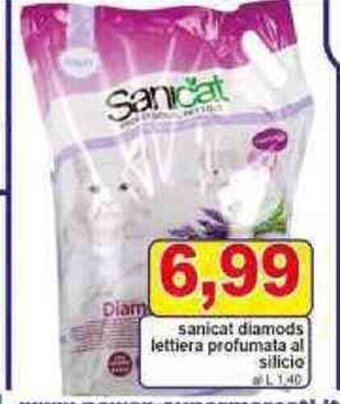 Pewex sanicat diamods lettiera profumata al silicio offerta