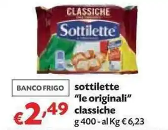Panorama Sottilette "le Originali" Classiche 400g offerta