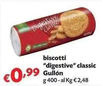 Panorama Gullón "digestive" classic biscotti 400g offerta