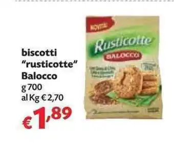 Panorama Balocco "rusticotte" biscotti 700g offerta