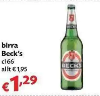 Panorama Beck's birra 66cl offerta
