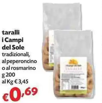 Panorama i Campi del Sole taralli 200g offerta