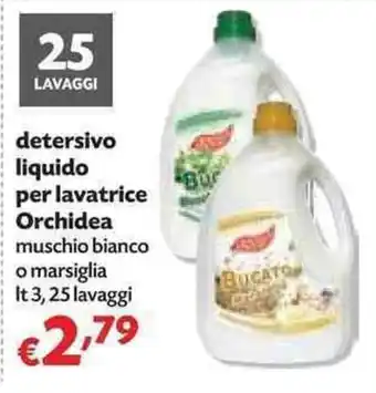 Panorama Orchidea detersivo liquido per lavatrice 3lt. 25 lavaggi offerta