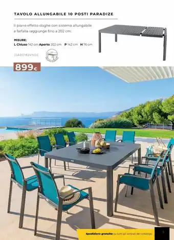 Kasanova TAVOLO ALLUNGABILE 10 POSTI PARADIZE offerta