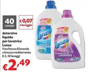 Panorama Lanza detersivo liquido per lavatrice 2lt 40 lavaggi offerta