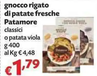 Panorama Patamore gnocce rigato di patate fresche 400g offerta