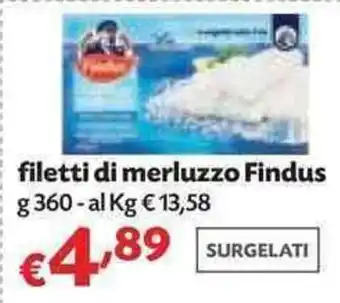 Panorama Findus Filetti di Merluzzo 360g offerta