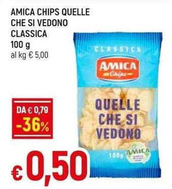 Galassia AMICA CHIPS QUELLE CHE SI VEDONO CLASSICA 100 g offerta