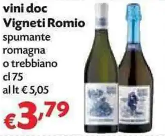 Panorama Vigneti Romio Vini doc 75cl offerta