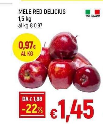 Galassia MELE RED DELICIUS 1,5 kg offerta