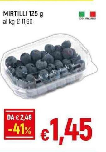 Galassia MIRTILLI 125 g offerta