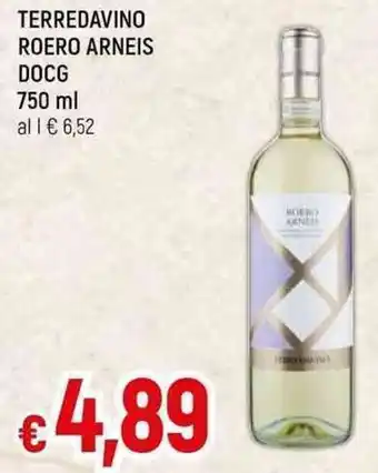 Galassia TERREDAVINO ROERO ARNEIS DOCG 750 ml offerta