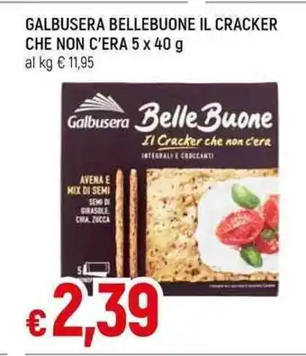 Galassia GALBUSERA BELLEBUONE IL CRACKER CHE NON C'ERA 5 x 40 g offerta