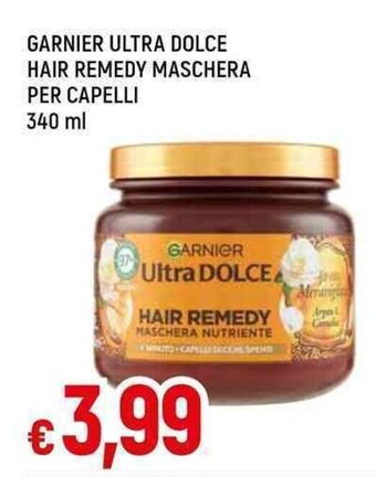 Galassia GARNIER ULTRA DOLCE HAIR REMEDY MASCHERA PER CAPELLI 340 ml offerta