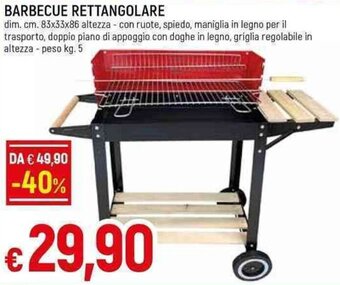 Galassia BARBECUE RETTANGOLARE offerta
