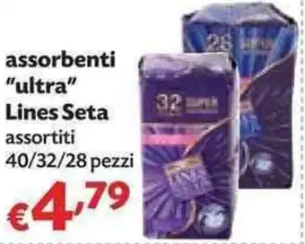 Panorama Lines Seta "Ultra" Assorbenti 40/32/28 pezzi offerta