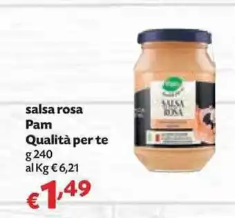 Panorama Pam Qualità per te Salsa Rosa 240g offerta