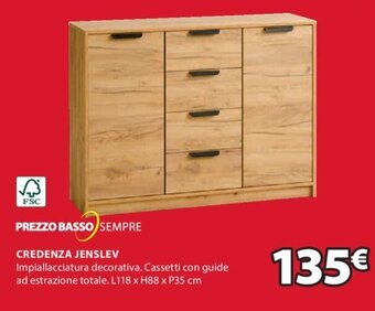 JYSK FSC CREDENZA JENSLEV offerta
