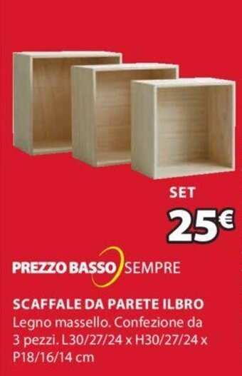 JYSK SCAFFALE DA PARETE ILBRO offerta