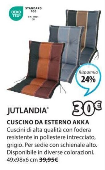 JYSK JUTLANDIA CUSCINO DA ESTERNO AKKA offerta