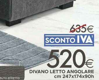 Mondo Convenienza Divano Letto Angolare offerta