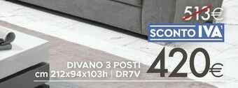 Mondo Convenienza Divano 3 Posti offerta