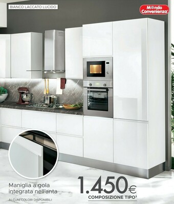 Mondo Convenienza Maniglia A Gola Integrata Nell'anta offerta