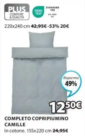 JYSK COMPLETO COPRIPIUMINO CAMILLE offerta