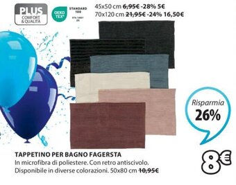 JYSK TAPPETINO PER BAGNO FAGERSTA offerta