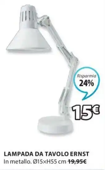 JYSK LAMPADA DA TAVOLO ERNST offerta