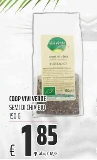 Coop COOP VIVI VERDE SEMI DI CHIA BIO 150 g offerta