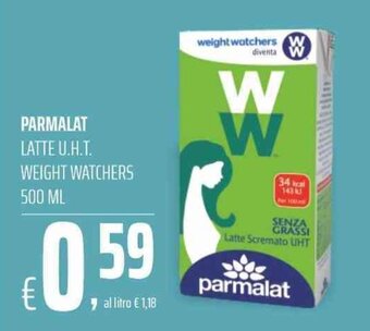 Coop PARMALAT LATTE U.H.T. WEIGHT WATCHERS 500 ml offerta