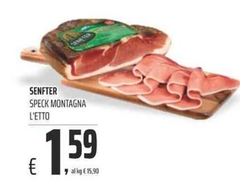 Coop SENFTER SPECK MONTAGNA L'ETTO offerta