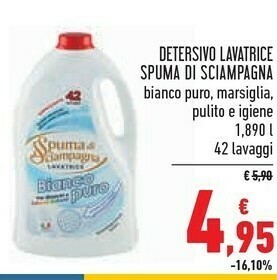 Conad Spuma di Sciampagna Detersivo lavatrice offerta