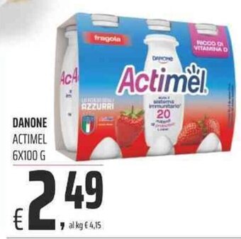 Coop DANONE ACTIMEL 6X100 G offerta