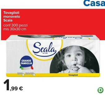 Carrefour Scala Tovaglioli Monovelo offerta