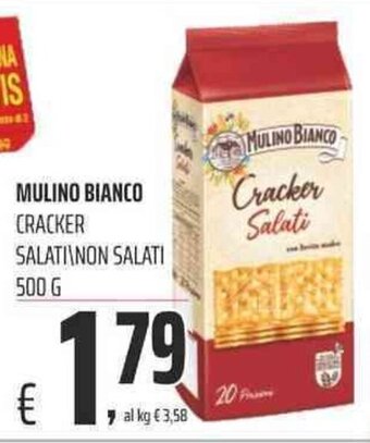 Coop MULINO BIANCO CRACKER SALATI NON SALATI 500 G offerta