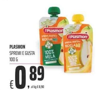 Coop PLASMON SPREMI E GUSTA 100 g offerta