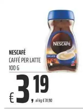 Coop NESCAFÉ CAFFÉ PER LATTE 100 G offerta