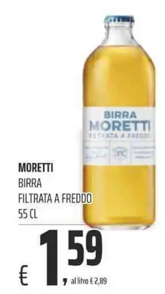 Coop MORETTI BIRRA FILTRATA A FREDDO 55 CL offerta