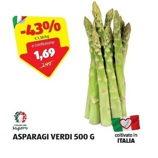 ALDI I colori del sapore asparagi verdi 500 g offerta