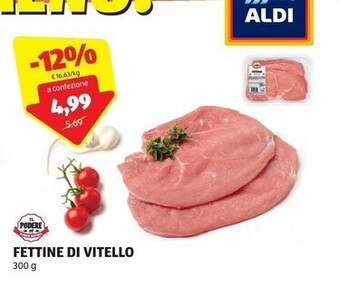 ALDI Il podere fettine di vitello offerta