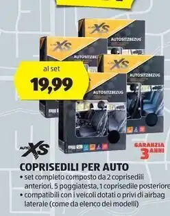 ALDI Auto xs coprisedili per auto offerta