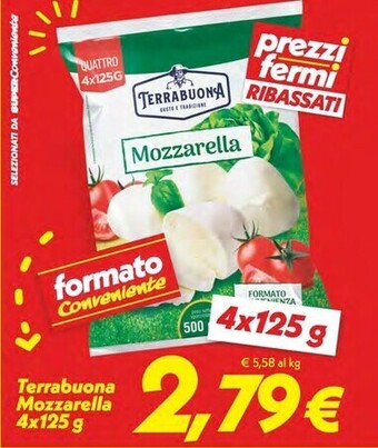 Iper Super Conveniente Terrabuona mozzarella offerta