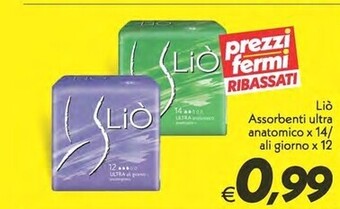 Iper Super Conveniente Liò assorbenti ultra anatomico x 14 / ali giorno x 12 offerta