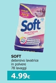 Tigotà Soft detersivo lavatrice in polvere offerta