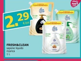 Fresh & clean sapone liquido ricarica