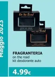 Tigotà Fragranteria on the road kit deodorante auto offerta