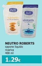 Tigotà Neutro roberts sapone liquido ricarica offerta