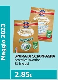 Tigotà Spuma di sciampagna detersivo lavatrice offerta